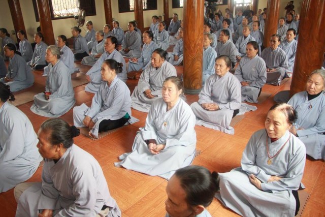 Thái Bình: Vọng Tây cư sĩ chia sẻ Phật pháp tại chùa Từ Xuyên