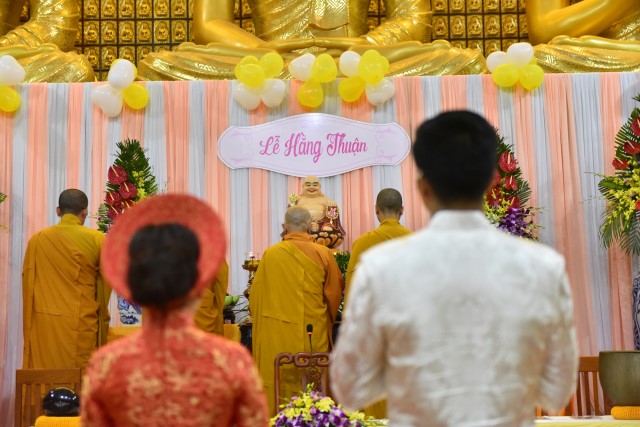 Chùa Giác Ngộ: Lễ hằng thuận của 2 Phật tử Pháp Đạo và Hoa Tâm