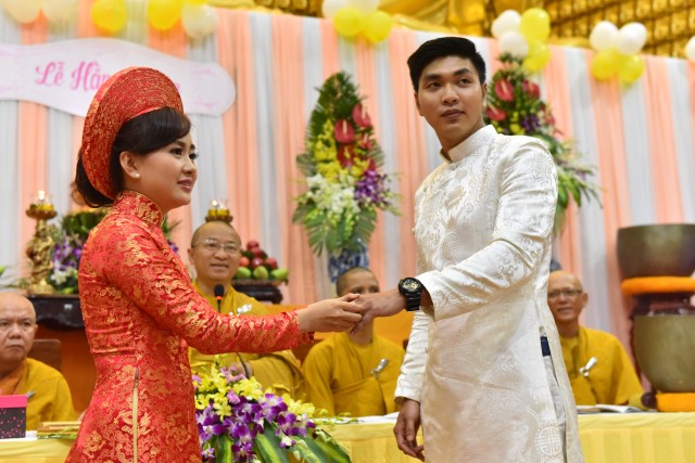 Chùa Giác Ngộ: Lễ hằng thuận của 2 Phật tử Pháp Đạo và Hoa Tâm