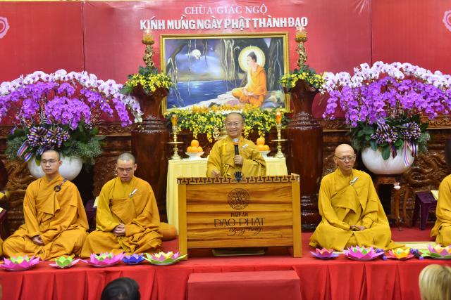 Chùa Giác Ngộ: Long trọng tổ chức khóa lễ Phật Thành Đạo PL. 2560