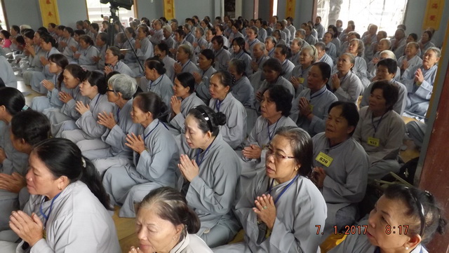 Khóa tu cuối năm tại chùa Linh Sơn Pháp Ấn