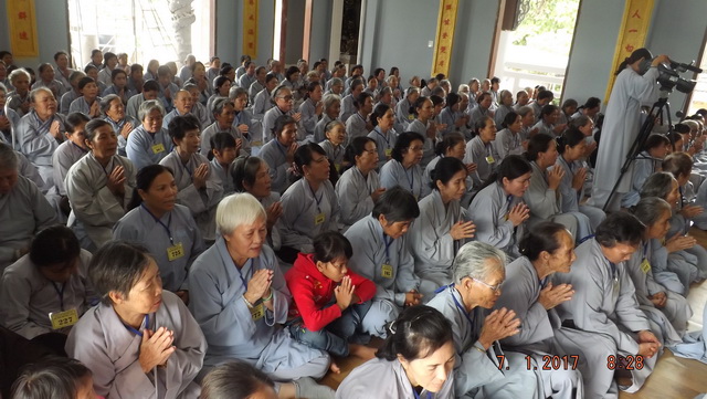 Khóa tu cuối năm tại chùa Linh Sơn Pháp Ấn