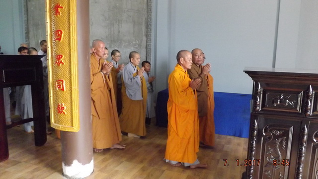 Khóa tu cuối năm tại chùa Linh Sơn Pháp Ấn