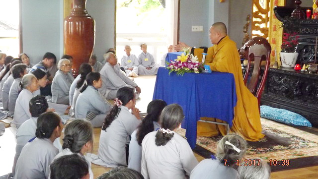 Khóa tu cuối năm tại chùa Linh Sơn Pháp Ấn
