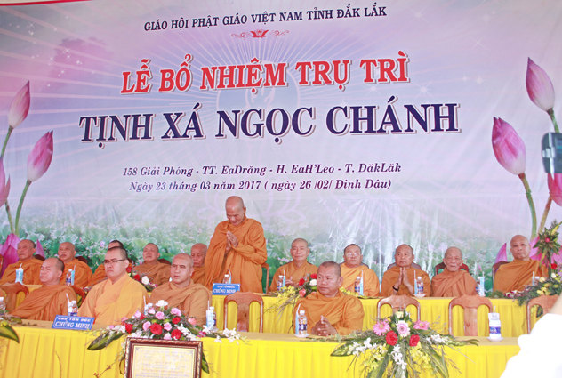 Đắk Lắk :Lễ Bổ Nhiệm Trụ Trì Tịnh xá Ngọc Chánh
