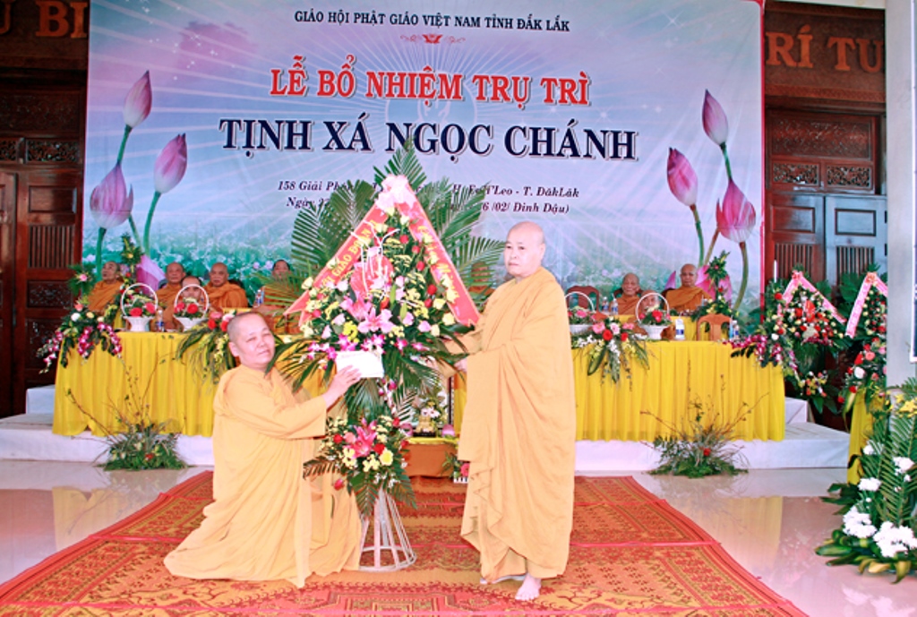 Đắk Lắk :Lễ Bổ Nhiệm Trụ Trì Tịnh xá Ngọc Chánh