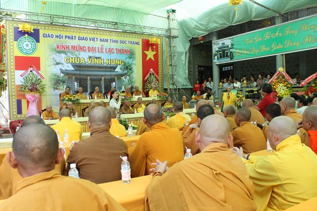 Sóc Trăng: Lễ lạc thành chùa Vĩnh Hưng và Tưởng niệm cố TT. Thích Thanh Chương