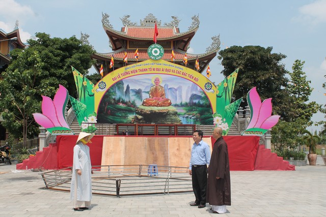 Bình Dương: Trước giờ khai mạc Đại lễ tưởng niệm Thánh Tổ Ni Đại Ái Đạo