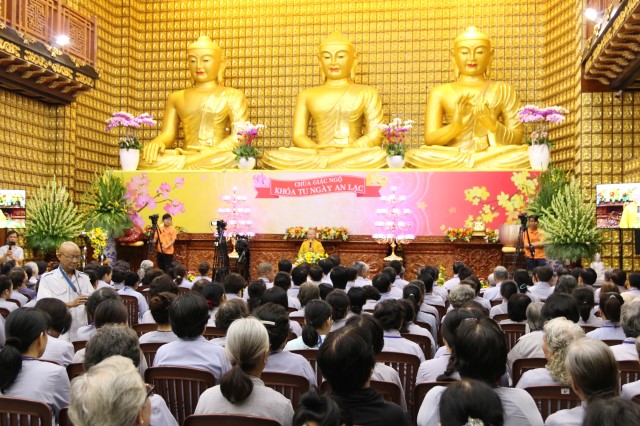 Chùa Giác Ngộ: Khóa tu Ngày An Lạc lần thứ 12