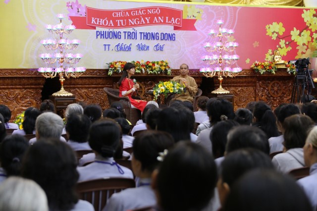 Chùa Giác Ngộ: Khóa tu Ngày An Lạc lần thứ 12