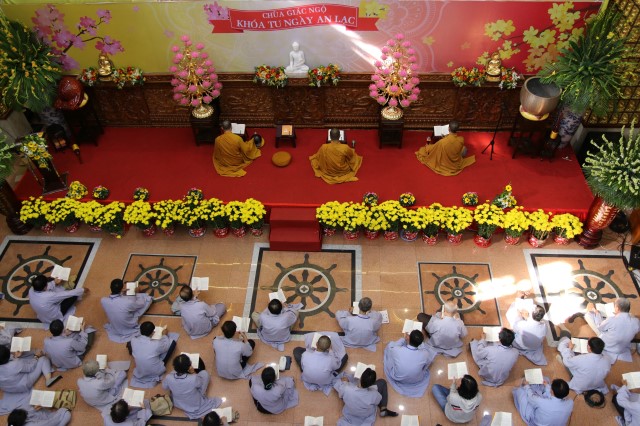 Chùa Giác Ngộ: Khóa tu Ngày An Lạc lần thứ 12