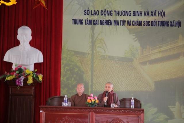 Thái Bình : Chùa Từ Xuyên Tặng Qùa Và Chia Sẽ Phật Pháp Cho Các Trại Viên Tại Trung Tâm Cai Nghiện Ma Túy Và Chăm Sóc Đối Tượng Xã Hội Tỉnh Thái Bình