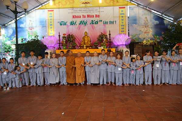 Bế mạc Khoá tu Mùa hè chùa Tăng Phúc 2017