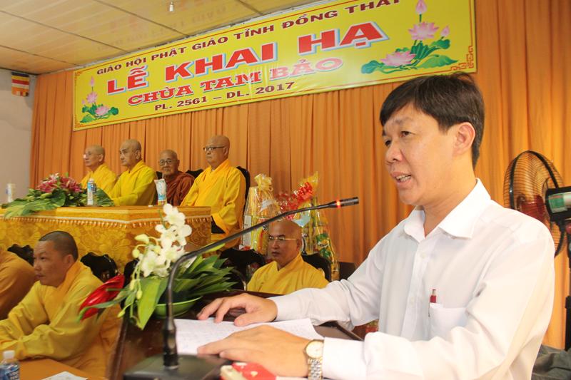 Đồng Tháp: Khai giảng khóa An cư kiết hạ chùa Tam Bảo