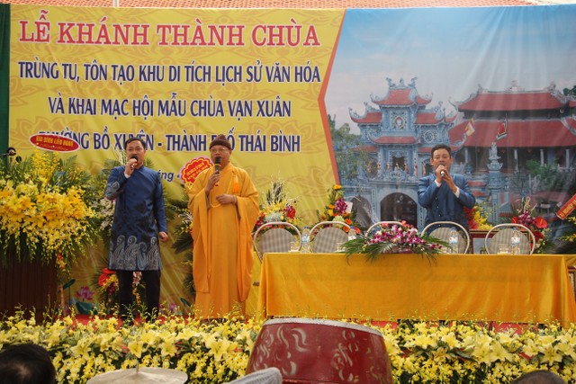 Thái Bình: Khánh thành, khai mạc lễ hội chùa Vạn Xuân