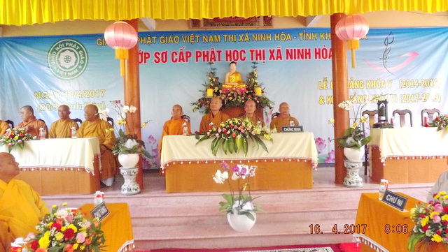 Khai giảng khóa VI Lớp Sơ cấp Phật học thị xã Ninh Hòa.