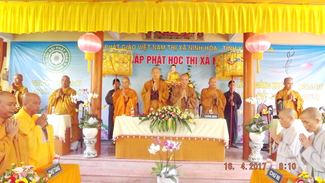 Khai giảng khóa VI Lớp Sơ cấp Phật học thị xã Ninh Hòa.