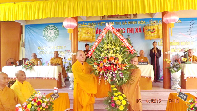Khai giảng khóa VI Lớp Sơ cấp Phật học thị xã Ninh Hòa.