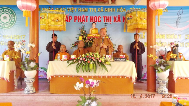 Khai giảng khóa VI Lớp Sơ cấp Phật học thị xã Ninh Hòa.