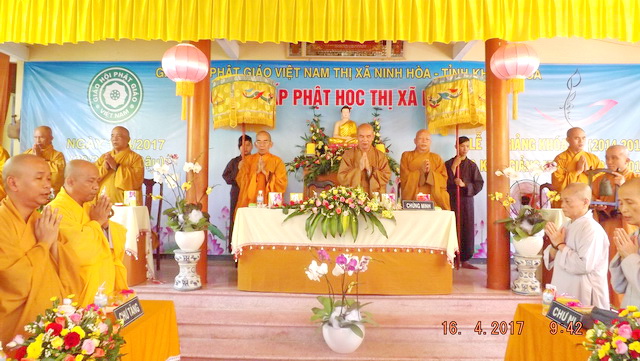 Khai giảng khóa VI Lớp Sơ cấp Phật học thị xã Ninh Hòa.