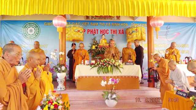 Khai giảng khóa VI Lớp Sơ cấp Phật học thị xã Ninh Hòa.