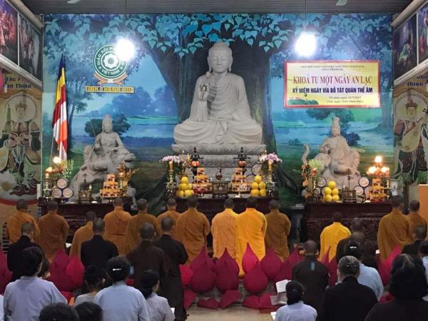 Chùa Thanh Hà tổ chức khóa tu một ngày an lạc kỷ niệm ngày vía Bồ Tát Quan Thế Âm