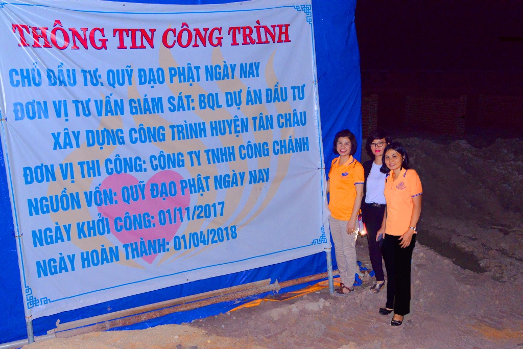 Cập nhật tiến độ công trình xây dựng &quot;Tổ Ấm Từ Bi&quot; 08/12/2017