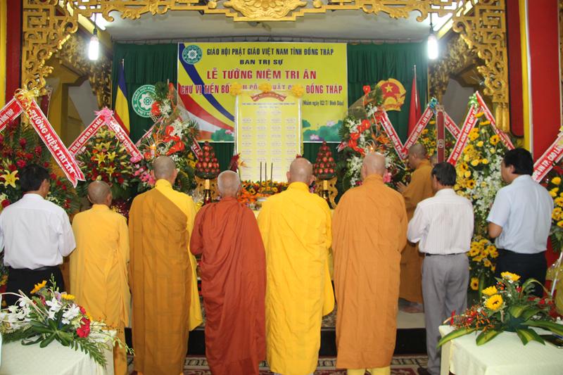 Đồng Tháp: Lễ Tưởng Niệm Tri Ân Chư Tôn Tiền Bối Phật Giáo Đồng Tháp