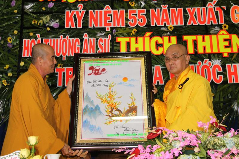 Đồng Tháp: Lễ khánh tuế và kỷ niệm 55 năm xuất gia HT. Thích Thiện Huệ