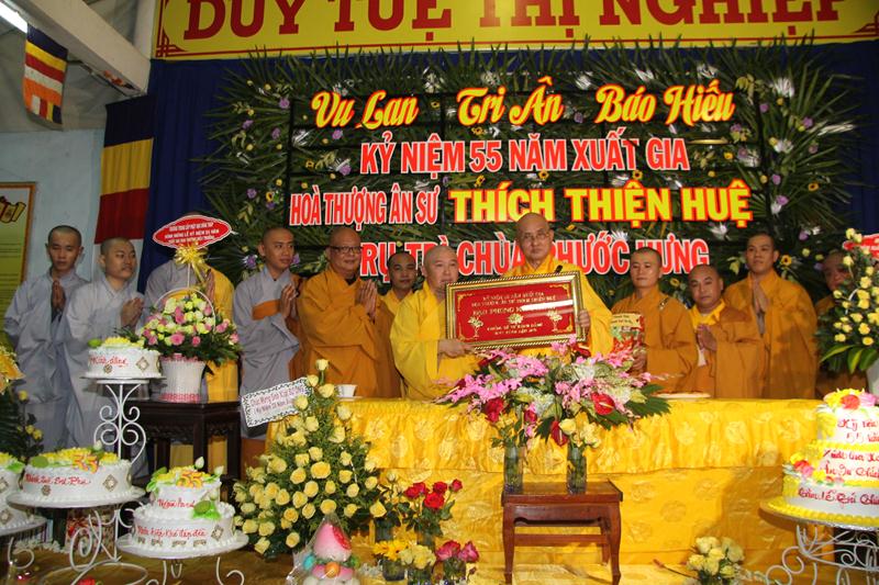 Đồng Tháp: Lễ khánh tuế và kỷ niệm 55 năm xuất gia HT. Thích Thiện Huệ