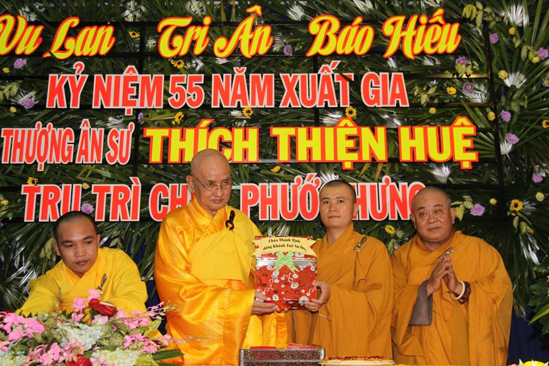 Đồng Tháp: Lễ khánh tuế và kỷ niệm 55 năm xuất gia HT. Thích Thiện Huệ