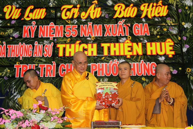 Đồng Tháp: Lễ khánh tuế và kỷ niệm 55 năm xuất gia HT. Thích Thiện Huệ