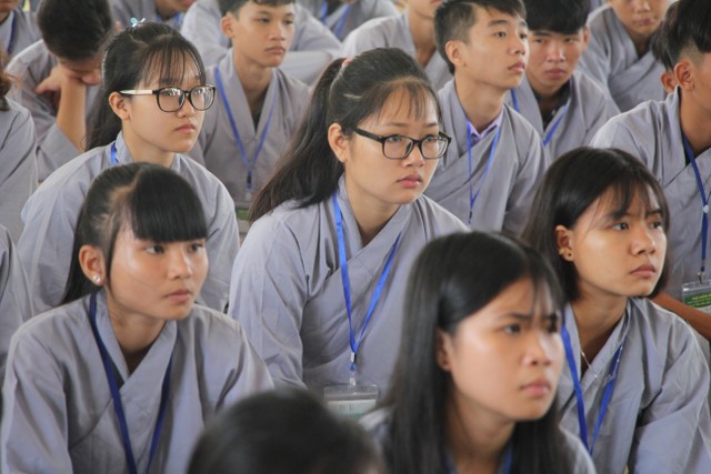 Thái Bình: Chùa Hoằng Văn mở khóa tu “Ươm mầm Phật pháp”