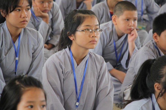Thái Bình: Chùa Hoằng Văn mở khóa tu “Ươm mầm Phật pháp”
