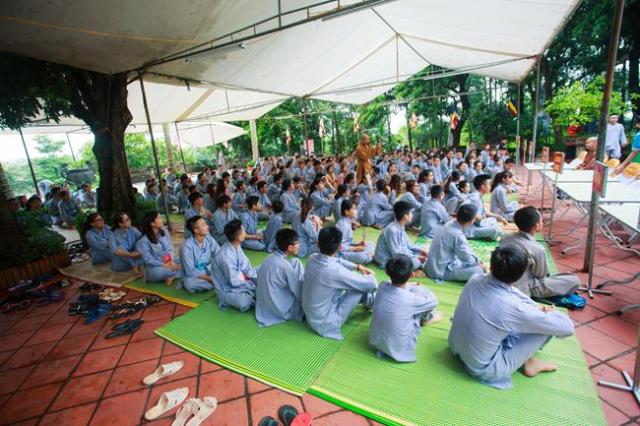 Thái nguyên: chùa Huống Thượng, Khai mạc khóa tu “ Tâm khai trí sáng lần thứ II ”.