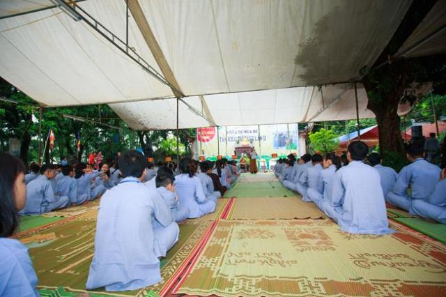 Thái nguyên: chùa Huống Thượng, Khai mạc khóa tu “ Tâm khai trí sáng lần thứ II ”.