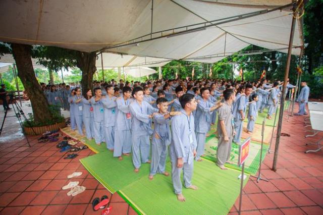 Thái nguyên: chùa Huống Thượng, Khai mạc khóa tu “ Tâm khai trí sáng lần thứ II ”.