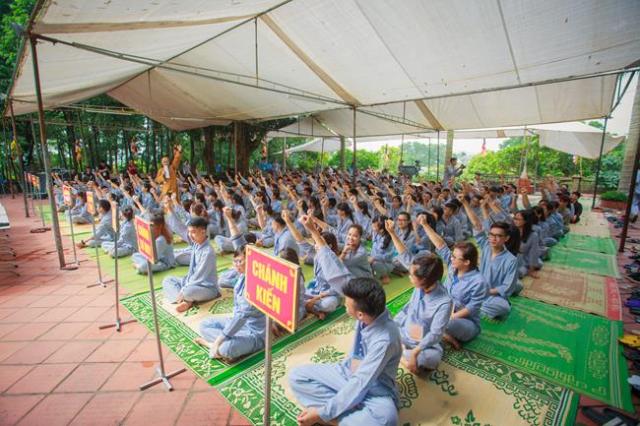 Thái nguyên: chùa Huống Thượng, Khai mạc khóa tu “ Tâm khai trí sáng lần thứ II ”.