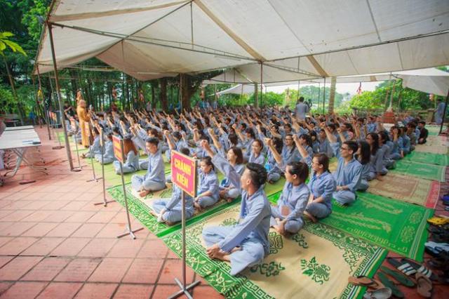 Thái nguyên: chùa Huống Thượng, Khai mạc khóa tu “ Tâm khai trí sáng lần thứ II ”.