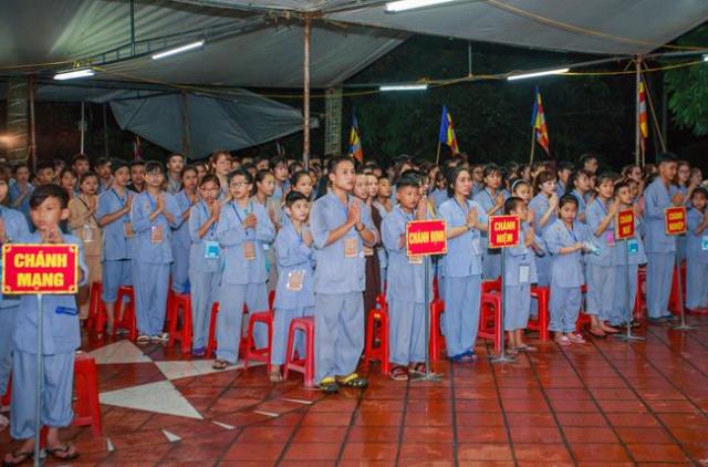 Thái nguyên: chùa Huống Thượng, Khai mạc khóa tu “ Tâm khai trí sáng lần thứ II ”.