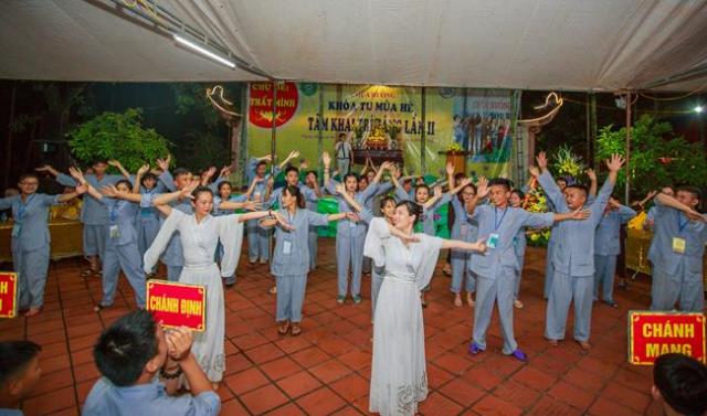 Thái nguyên: chùa Huống Thượng, Khai mạc khóa tu “ Tâm khai trí sáng lần thứ II ”.
