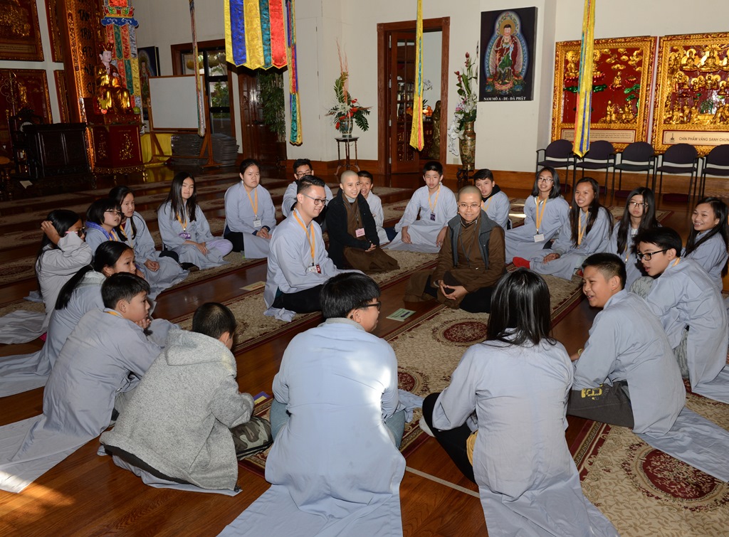 Chùa Đức Viên, San Jose (Hoa Kỳ)  Tổ Chức Khóa Tu Thiếu Nhi Mùa Đông 2017