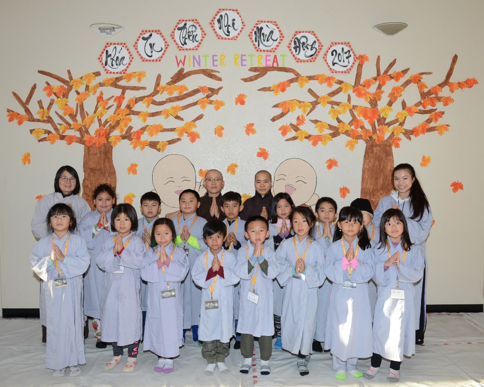 Chùa Đức Viên, San Jose (Hoa Kỳ)  Tổ Chức Khóa Tu Thiếu Nhi Mùa Đông 2017