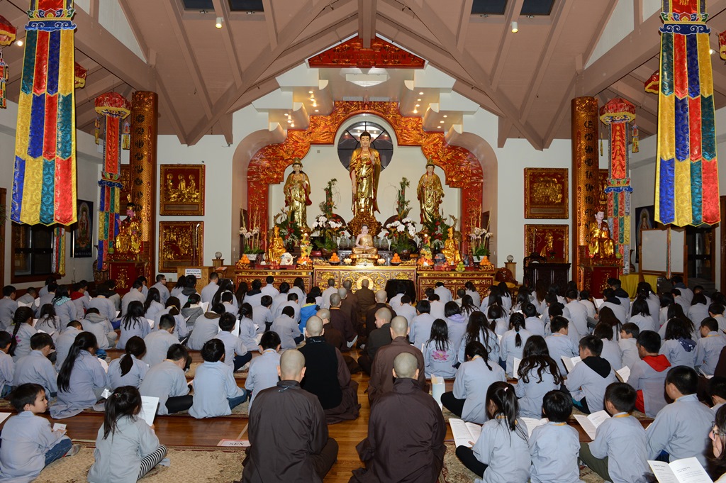 Chùa Đức Viên, San Jose (Hoa Kỳ)  Tổ Chức Khóa Tu Thiếu Nhi Mùa Đông 2017