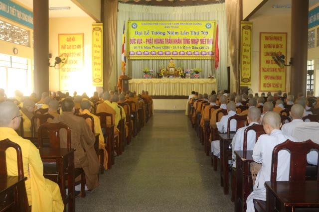 Bình Dương: Lễ tưởng niệm 709 năm ngày Phật hoàng Trần Nhân Tông nhập Niết bàn.