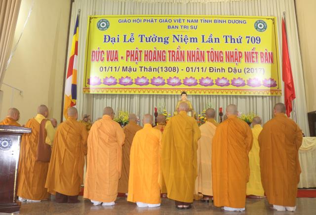 Bình Dương: Lễ tưởng niệm 709 năm ngày Phật hoàng Trần Nhân Tông nhập Niết bàn.