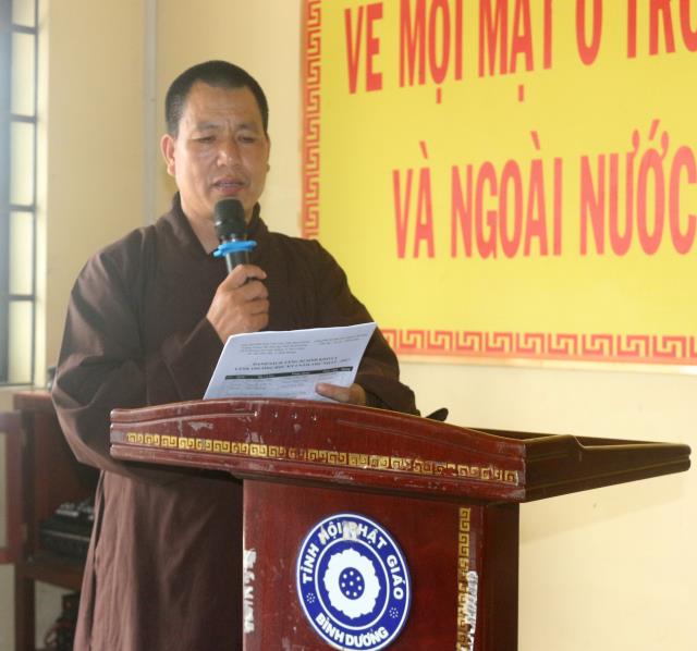 Bình Dương: Lễ trao học bổng cho các Tăng Ni sinh Trường TCPH tỉnh Bình Dương.