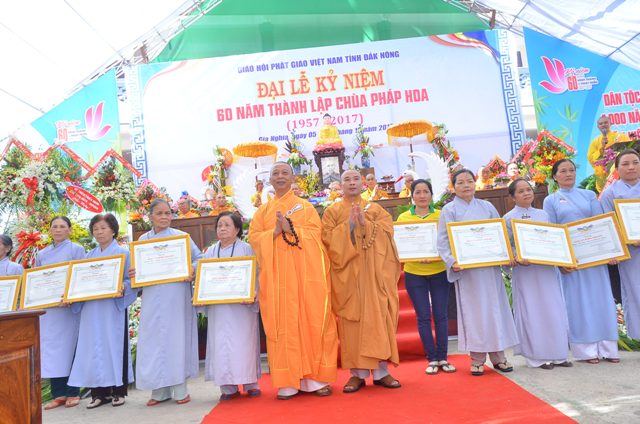 Đại lễ chính thức kỷ niệm 60 năm thành lập Chùa Pháp Hoa