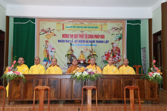 Triển lãm, mừng thọ, buffet kỷ niệm 60 năm ngày thành lập chùa Pháp Hoa, Đăk Nông