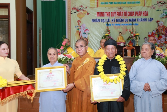 Triển lãm, mừng thọ, buffet kỷ niệm 60 năm ngày thành lập chùa Pháp Hoa, Đăk Nông